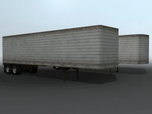 old semi trailers 3D Model