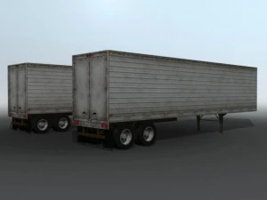 old semi trailers 3D Model
