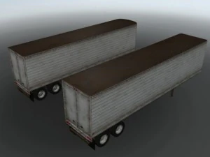 old semi trailers 3D Model