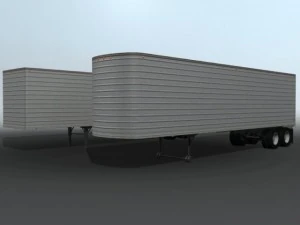 old semi trailers 3D Model