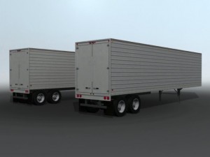 old semi trailers 3D Model