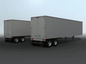 old semi trailers 3D Model