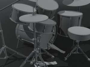 drum kit 3D Модель