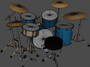 drum kit 3D Модель