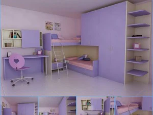 ヴィオレッタキッズルーム 3Dモデル