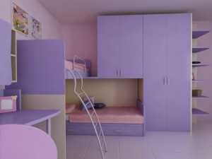 violetta kids room Modelo 3D