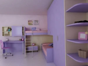 violetta kids room 3D Model