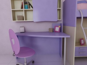 violetta kids room Modelo 3D