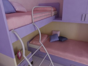 violetta kids room Modelo 3D