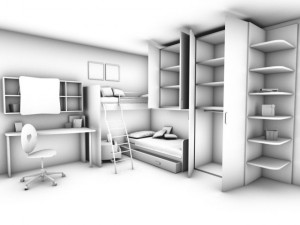 violetta kids room Modelo 3D