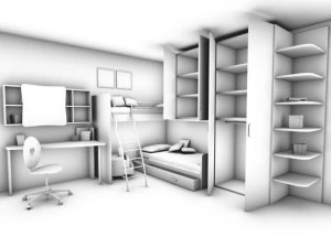 violetta kids room 3D Model