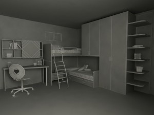 violetta kids room Modelo 3D
