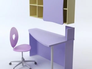 heart chairdeskshelving 3D Model