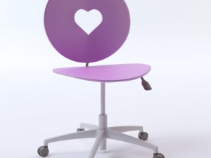 heart chairdeskshelving Model 3D