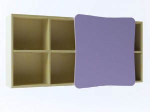 heart chairdeskshelving Model 3D
