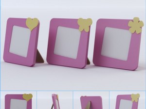 violetta photo frames Modèle 3D