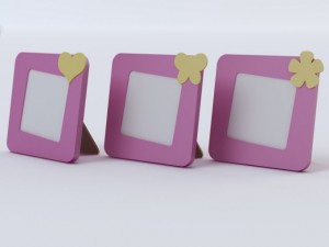 violetta photo frames 3D Model