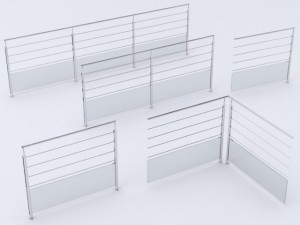 iron railings 2 3D Model