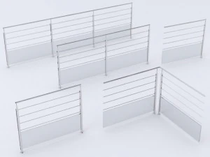 iron railings 2 3D Model