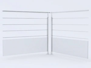 iron railings 2 3D Model