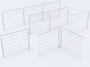 iron railings 3 Modello 3D