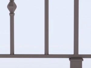 iron railings 4 3D Model