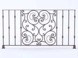 iron railings 5 3D Model