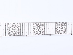 iron railings 5 3D 模型