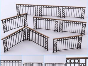 鉄の手すり 6 3Dモデル