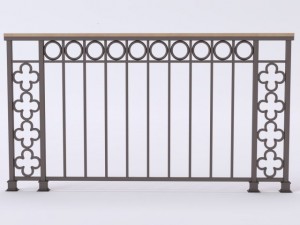 iron railings 6 Model 3D