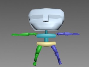 anime garu  rigged 3D Модель