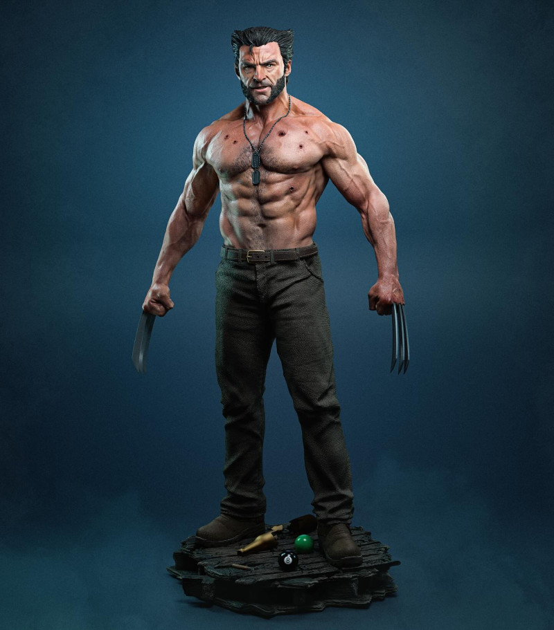 Wolverine sliced 3d print 3D Print Model .c4d .max .obj .3ds .fbx .stl .blend 