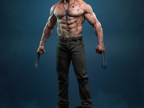 Wolverine sliced 3d print 3D प्रिंट मॉडल