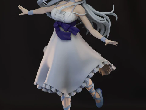 Fenrys Chillin in einer anderen Welt in Scheiben geschnitten 3D Druckmodell