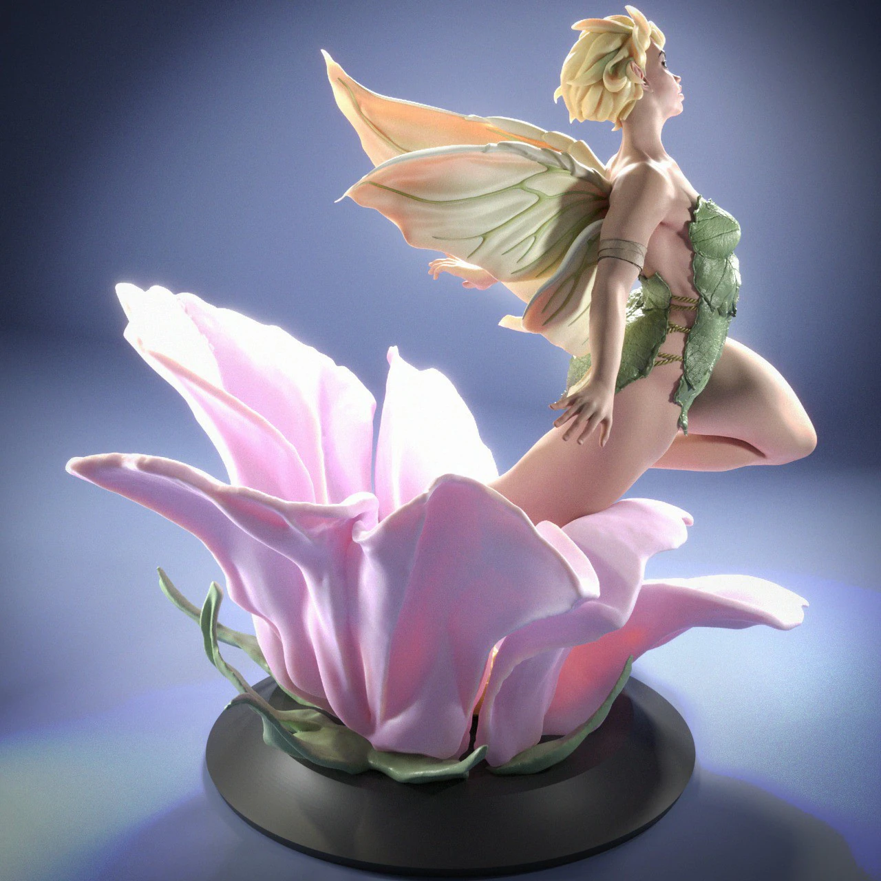 Tinker bellsliced 3D Print Model .c4d .max .obj .3ds .fbx .stl .blend 