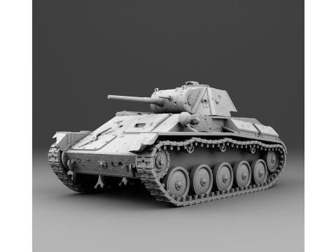 T 70 tank assembly 3D Print Model