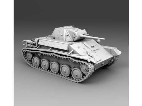 T 70 tank assembly 3D Print Model