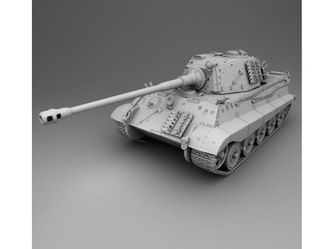 Tiger II assembly 3Dプリントモデル