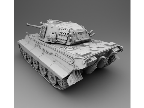 Tiger II assembly 3Dプリントモデル