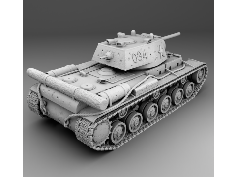 KV-1 assembly Model Cetak 3D