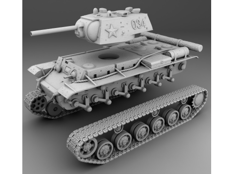 KV-1 assembly Model Cetak 3D