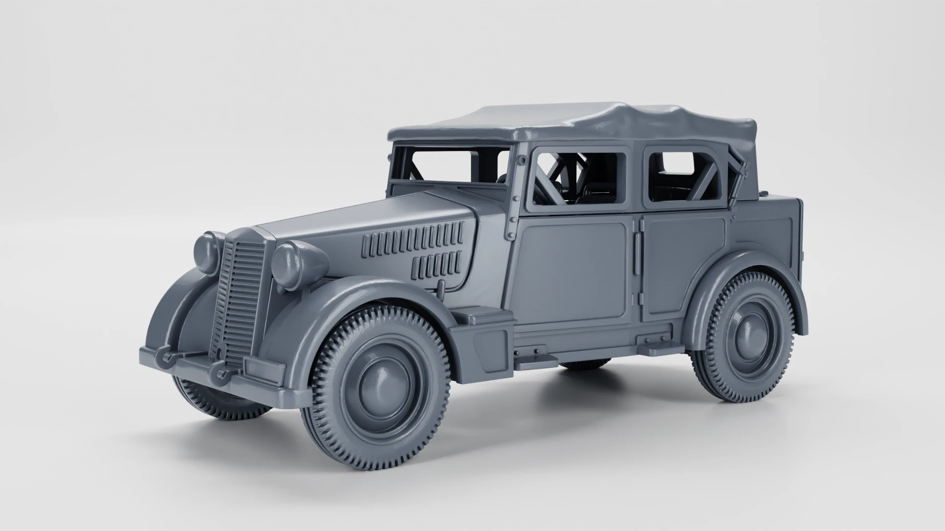 Fiat 508 assembly 3D Print Model .c4d .max .obj .3ds .fbx .stl .blend 