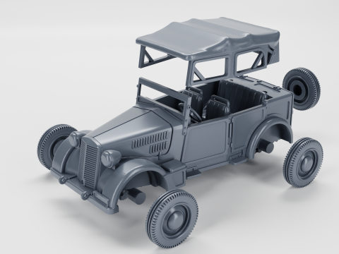 Fiat 508 assembly Model Cetak 3D