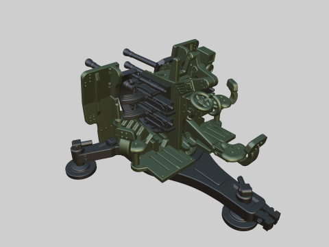 20mm Flakvierling 38 assembly 3D Baskı Modeli
