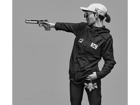 Kim Ye-ji olympic girl sliced 3D 打印模型