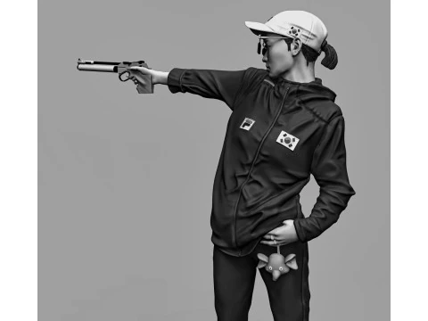 Kim Ye-ji olympic girl sliced 3D Print Model