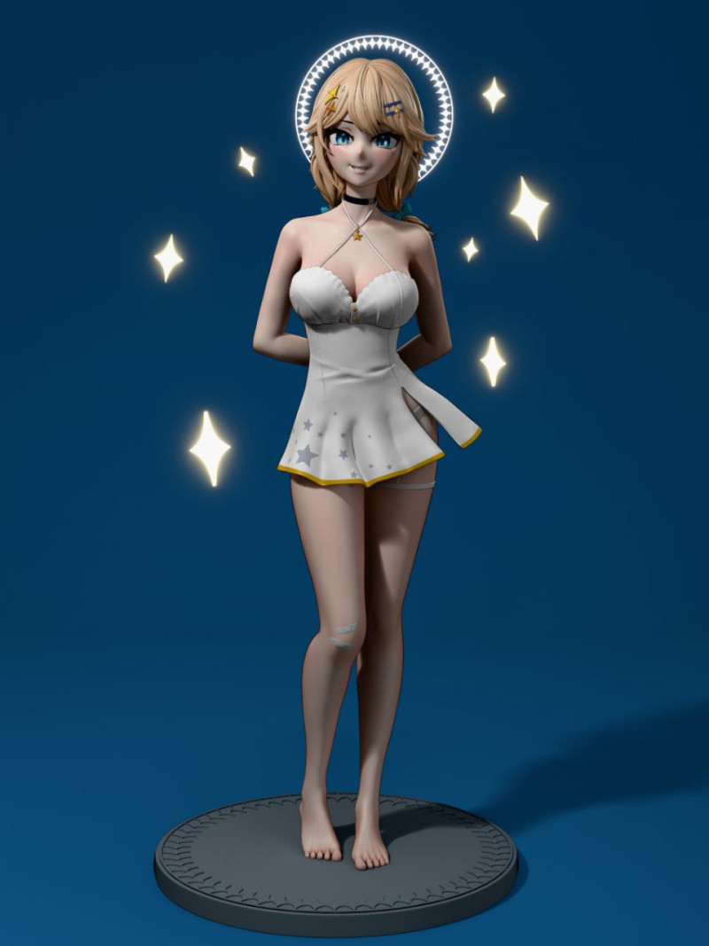 Kaneko lumi sliced 3Dプリントモデル .c4d .max .obj .3ds .fbx .stl .blend 