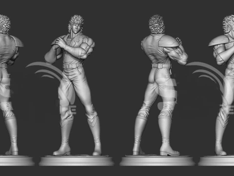 Kenshiro Hokuto no ken sliced 3D Print Model