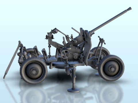 25mm M1940 72-K AA cannon 3D Print Model