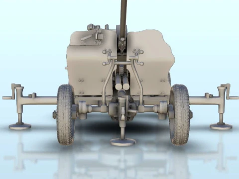 25mm M1940 72-K AA cannon 3D Print Model
